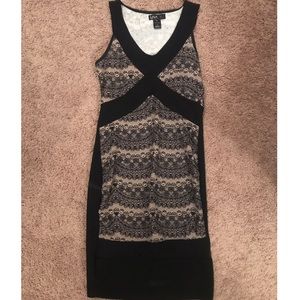 Black and Nude Dress